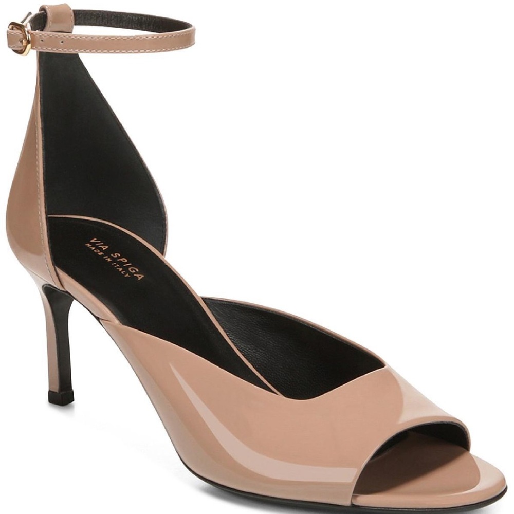 Via Spiga Jennie nude Ankle Strap Heels sz 8